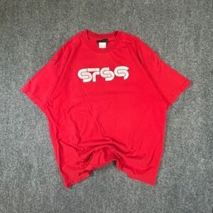 Vintage Sound Tribe Sector 9 XL Red Short Sleeve Distressed T Festival Band
